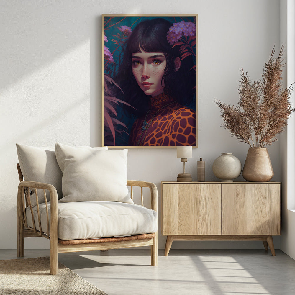 Mystical Bloom Gaze | Poster