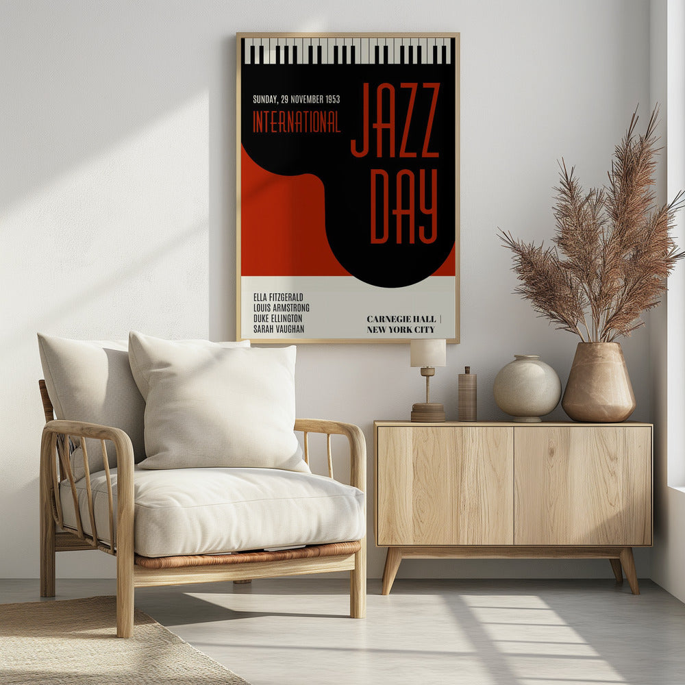 Jazzy Days   Dark Red | Poster