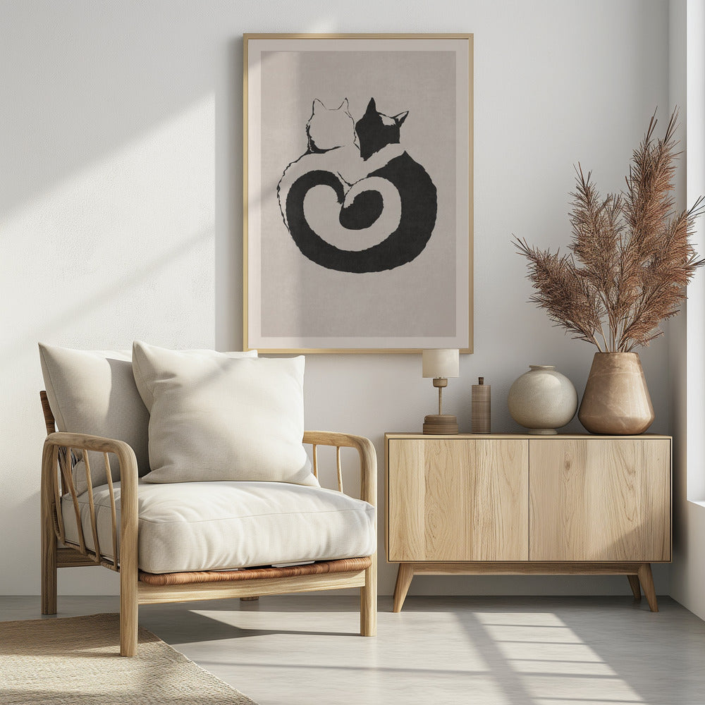 Feline Yin Yang | Poster
