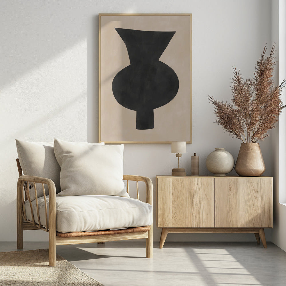 Abstract Vase Silhouette | Poster