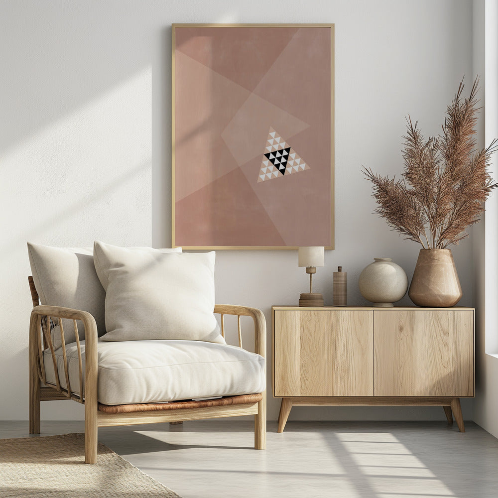 Geometric Design With A Central Triangular Pattern | Poster