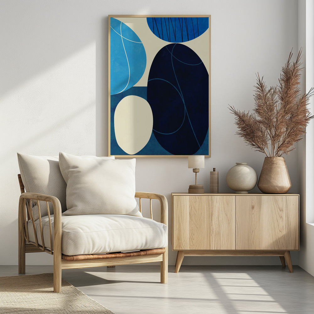 Shapes Play3 3blue | Poster