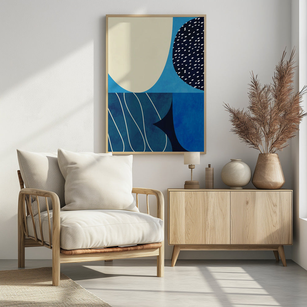 Shapes Play3 2blue | Poster