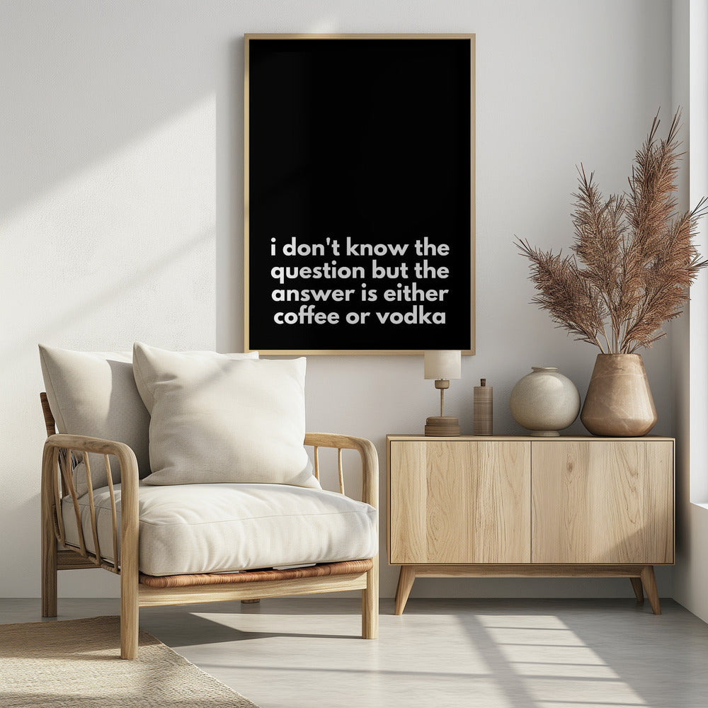 Coffee or Vodka Dilemma | Poster