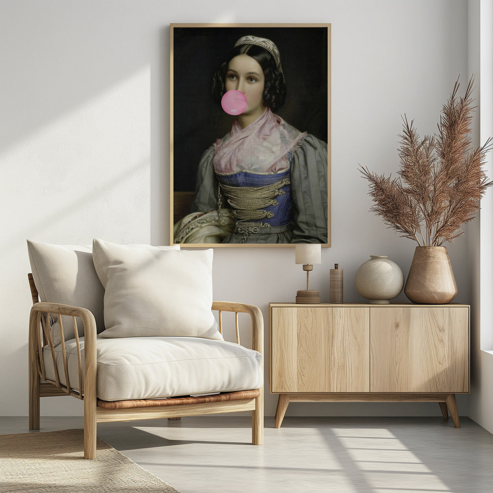 Bubble Gum Portrait | Poster