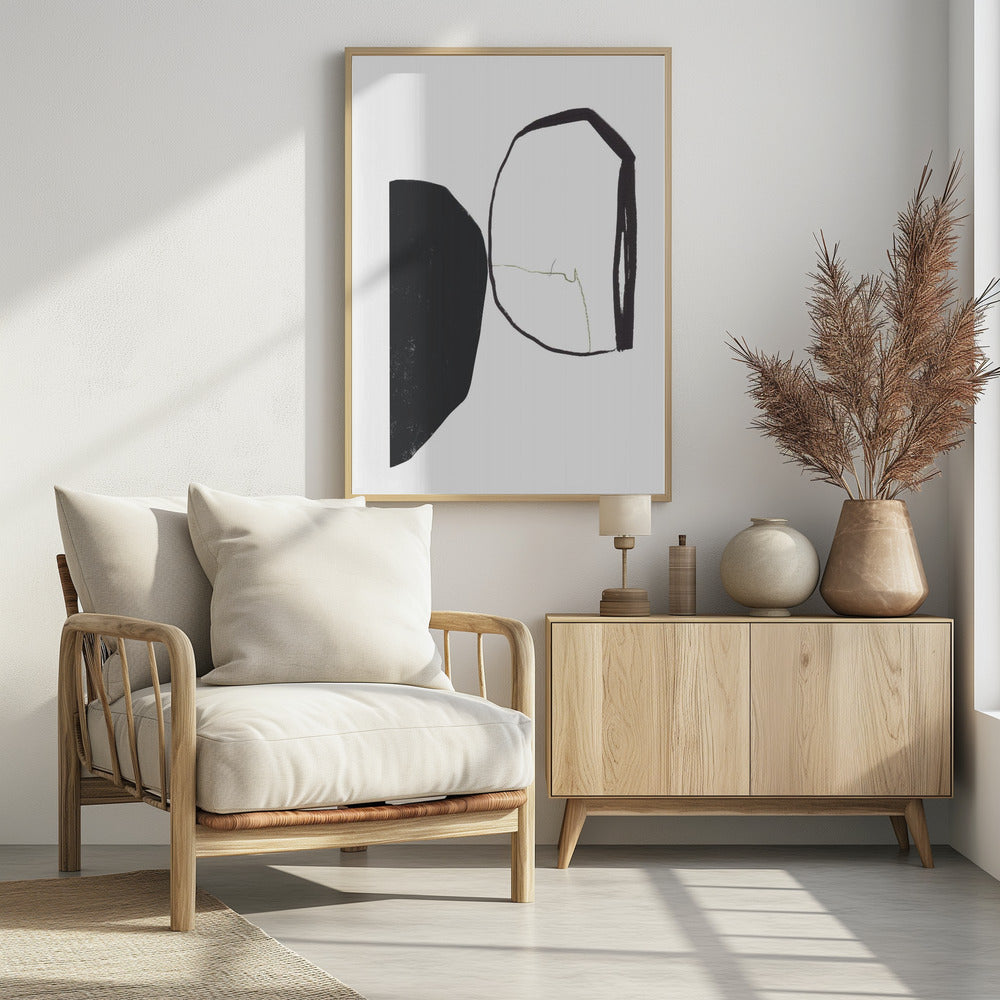 Geometric Shapes And Contrasting Colors | Poster