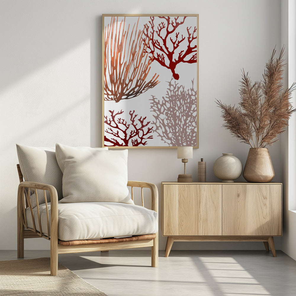 Pink and Red Sea Coral | Poster