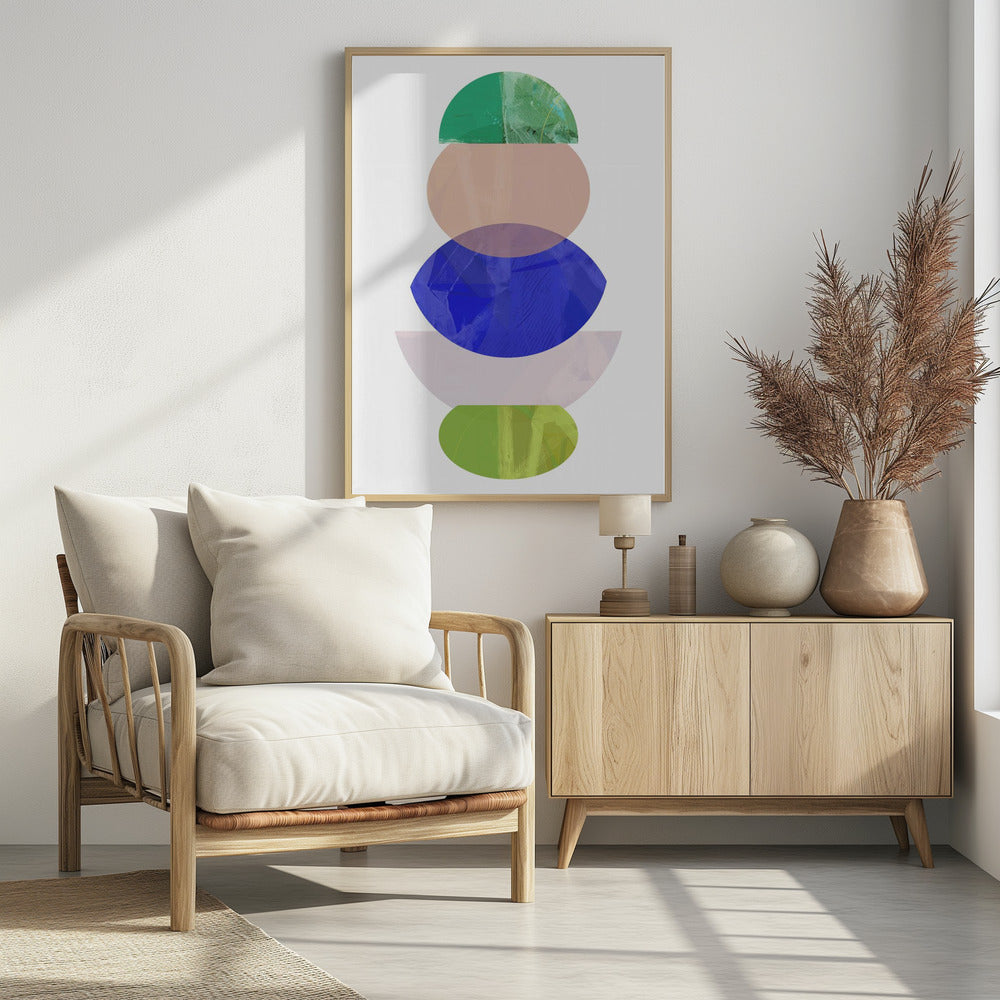 Coloured Shapes Stack 1 | Poster