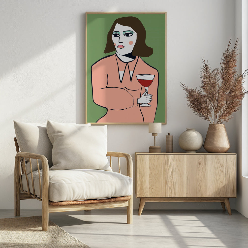 Wine lady | Poster
