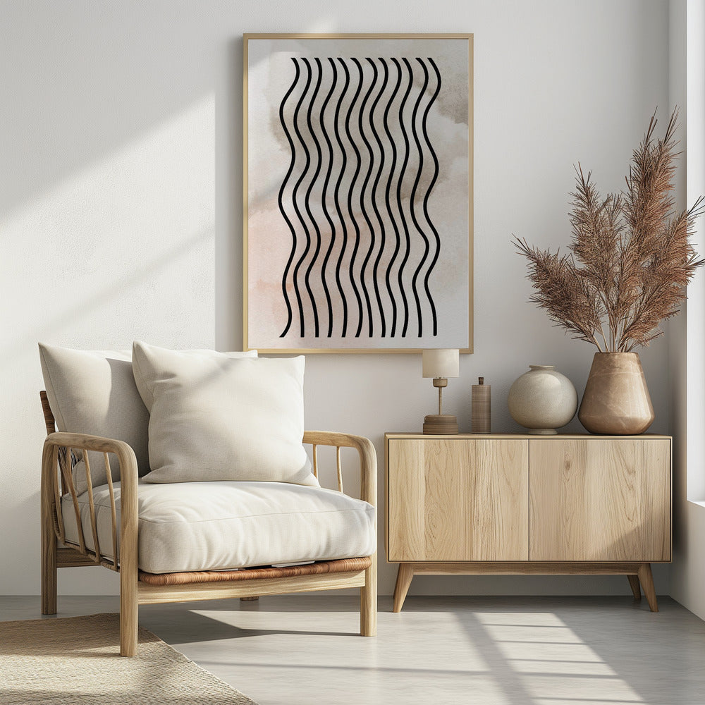 Curved Rhythm Lines | Poster