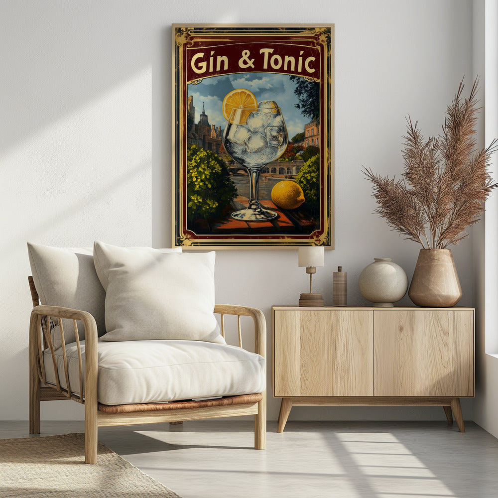 Gin &amp; Tonic Vintage | Poster