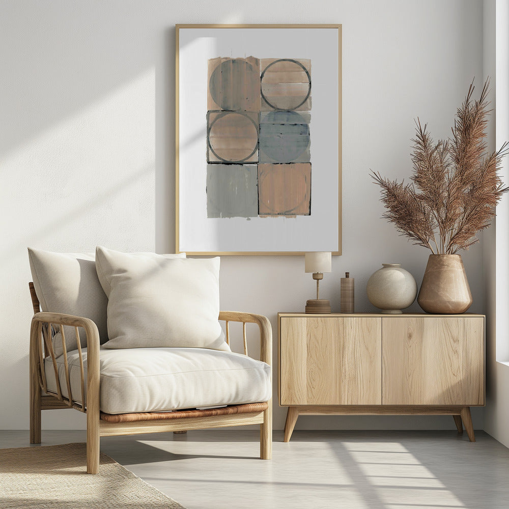 Circles In Squares No 1 | Poster