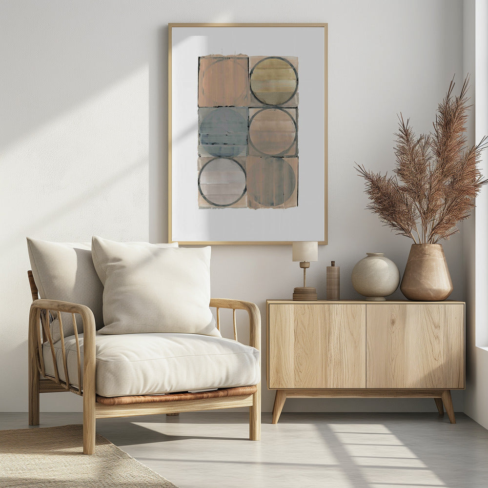 Circles In Squares No 2 | Poster
