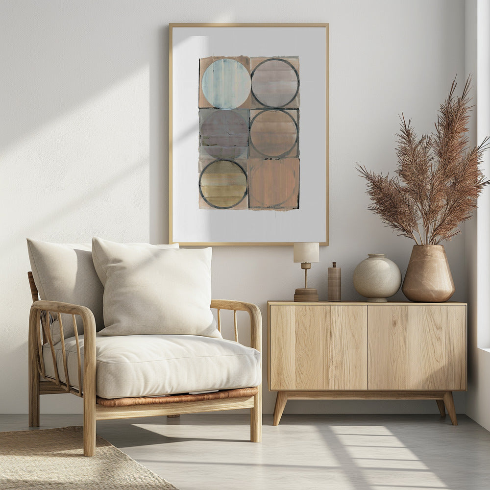 Circles In Squares No 3 | Poster
