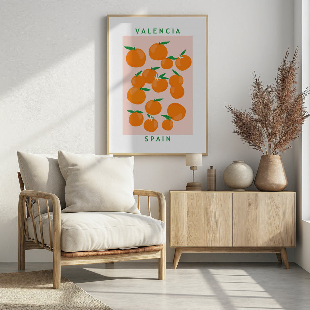 Flower Market Oranges | Poster
