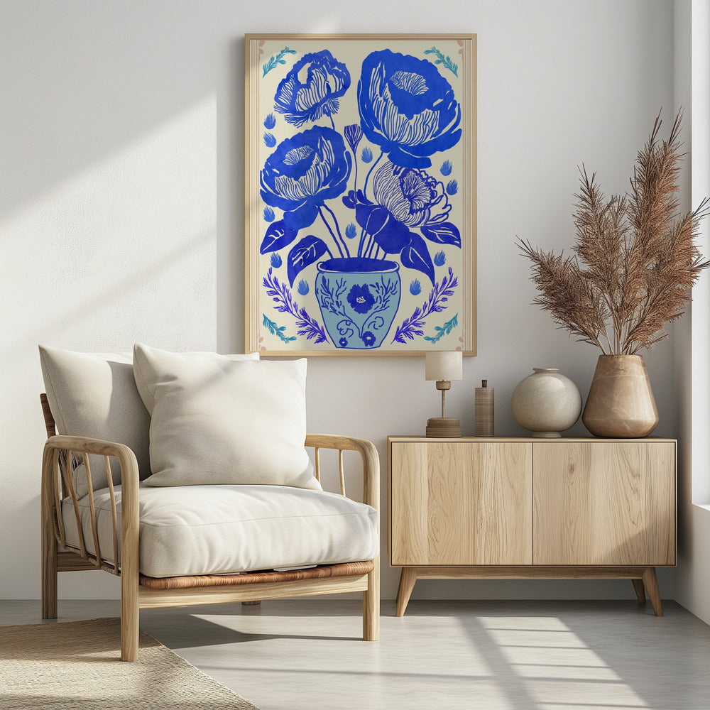 Blue Blossom Vase | Poster
