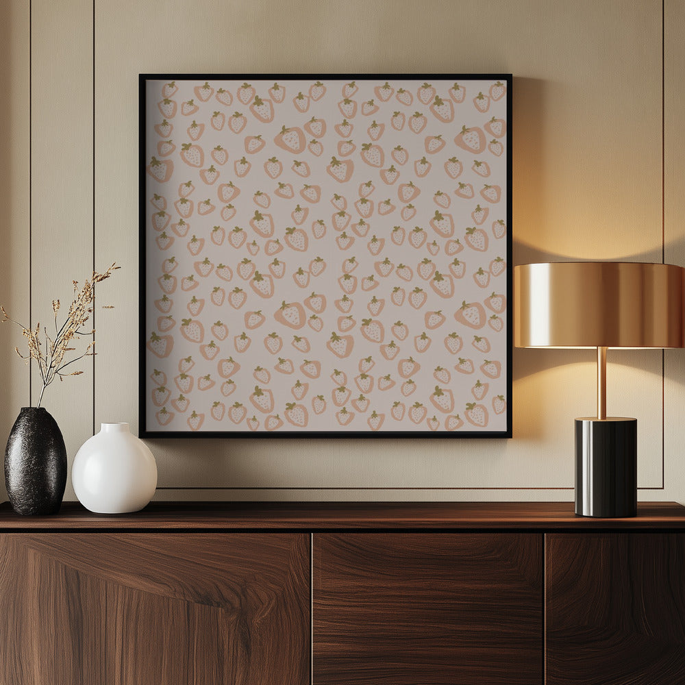 Strawberry Summer Pattern | Poster