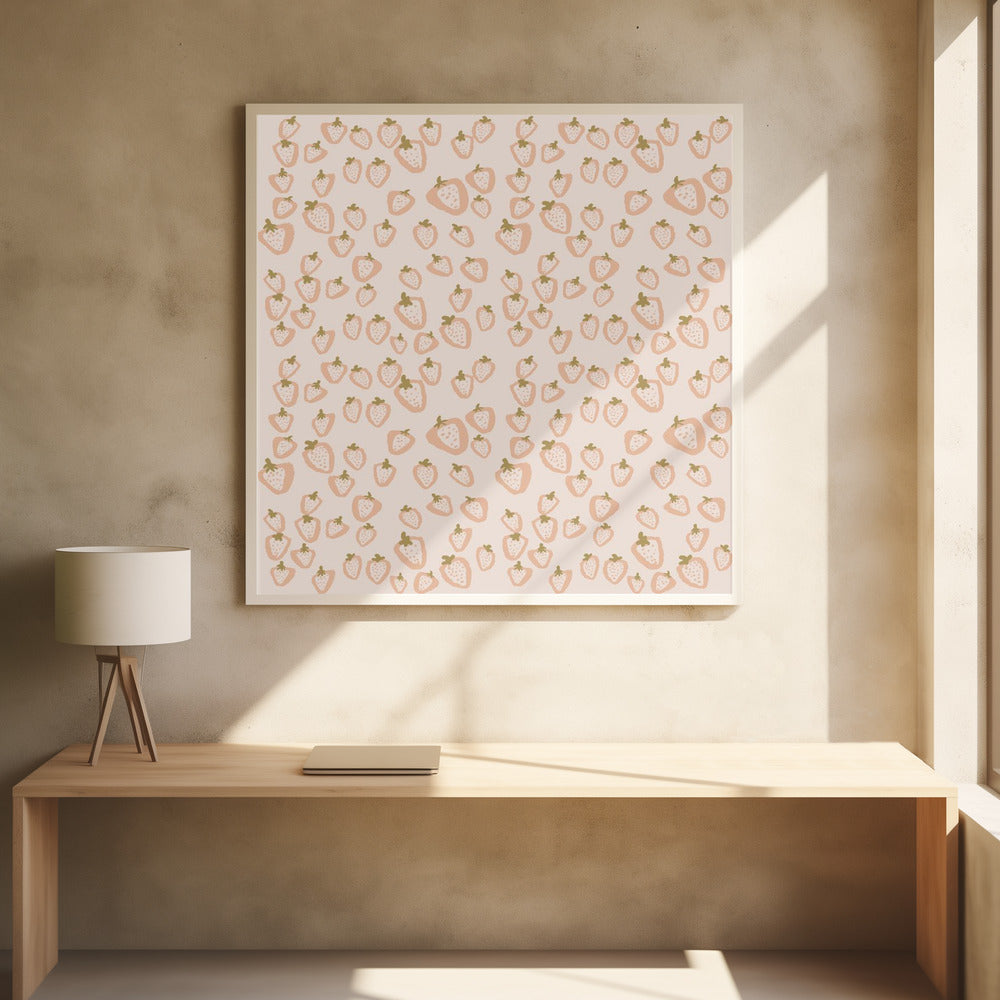 Strawberry Summer Pattern | Poster