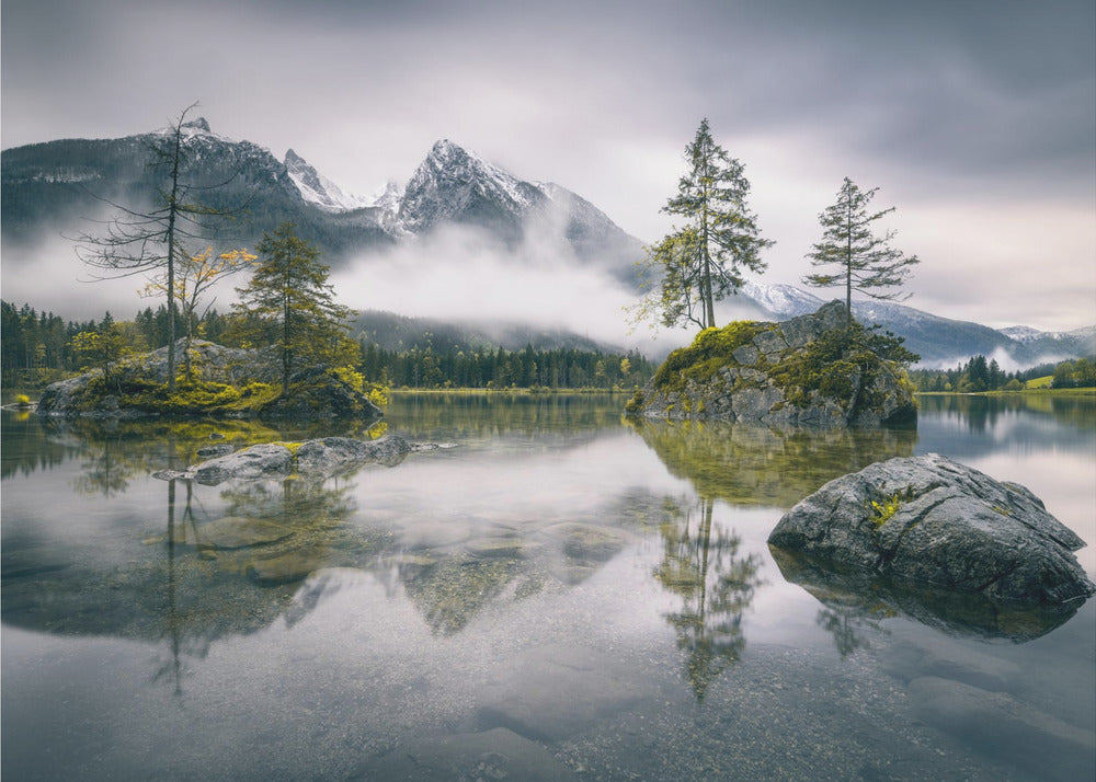 Rainy morning at Hintersee (Bavaria) | Canvas