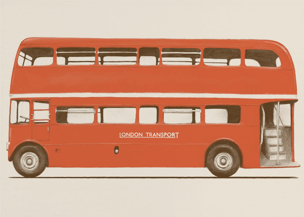 Red English Bus | Canvas