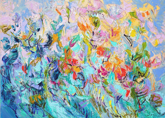 Radiant Floral Harmony | Wallpaper