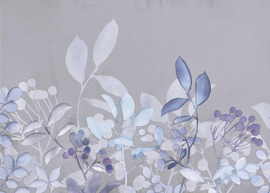 Watercolor Pastel Garden Blue | Poster
