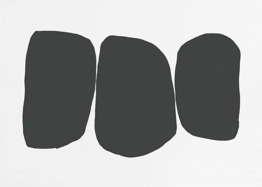 Black Irregular Shapes | Poster