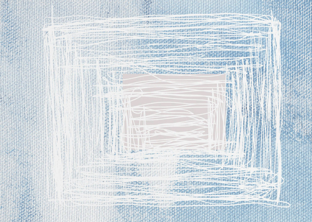 White Whirl Square | Wallpaper