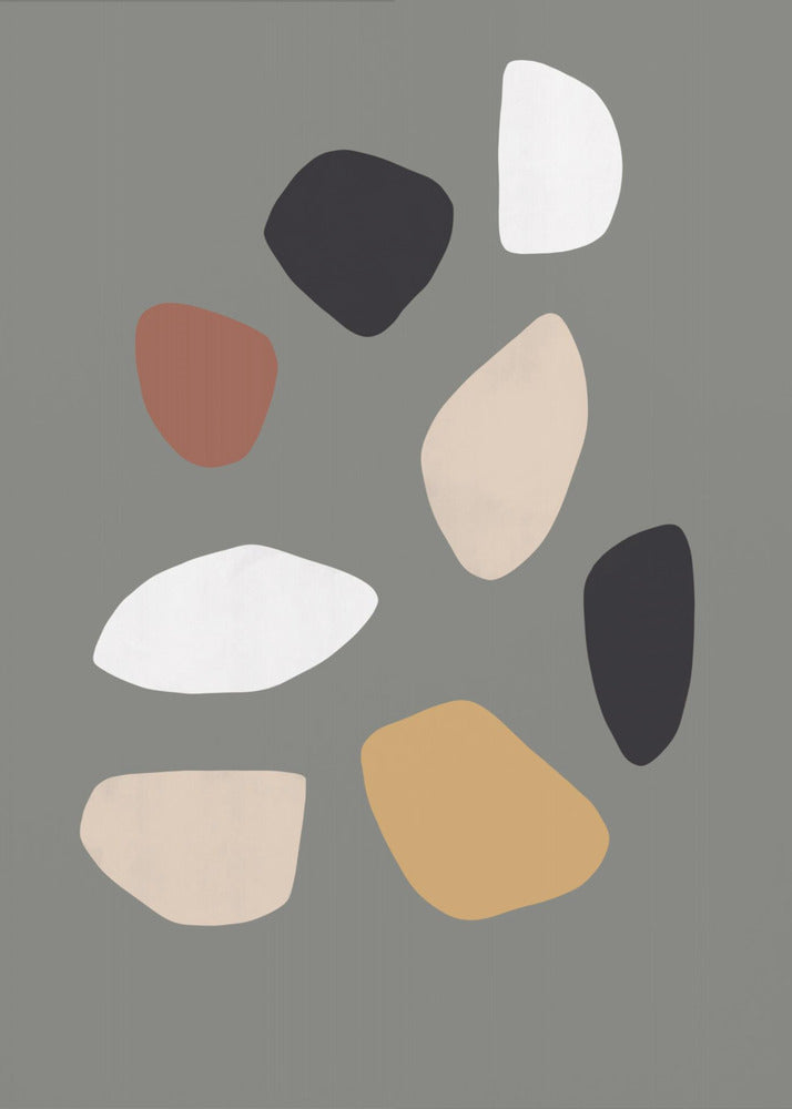 Earthy Shapes Dance | Poster