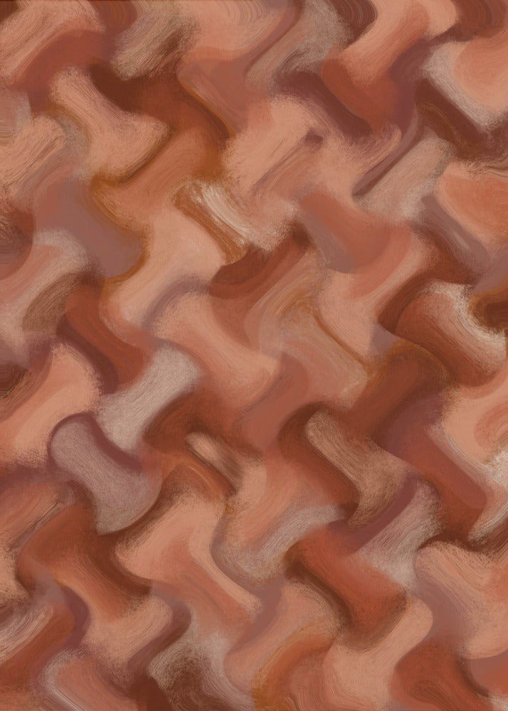Terracotta Waves | Canvas