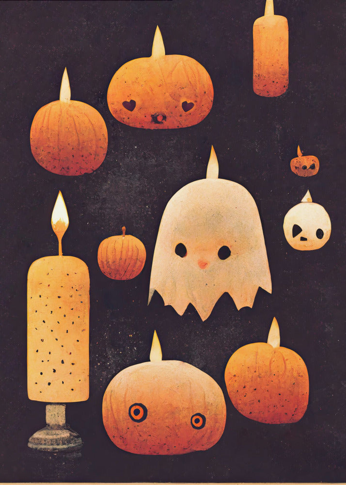 Haunted Pumpkin Glow | Canvas