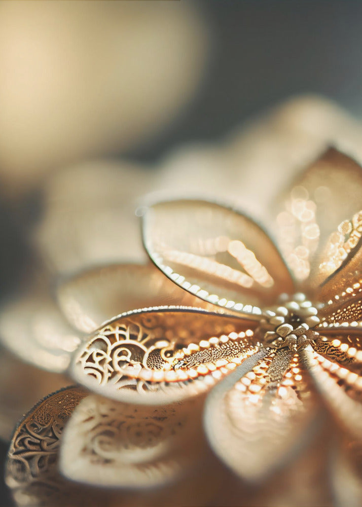 Golden Petal Glow | Poster