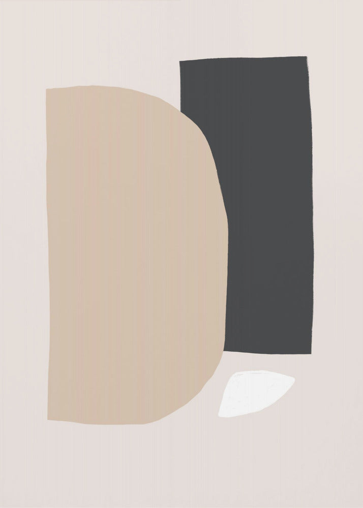 Geometric Shapes In Neutral Tones | Poster