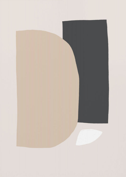 Geometric Shapes In Neutral Tones | Poster