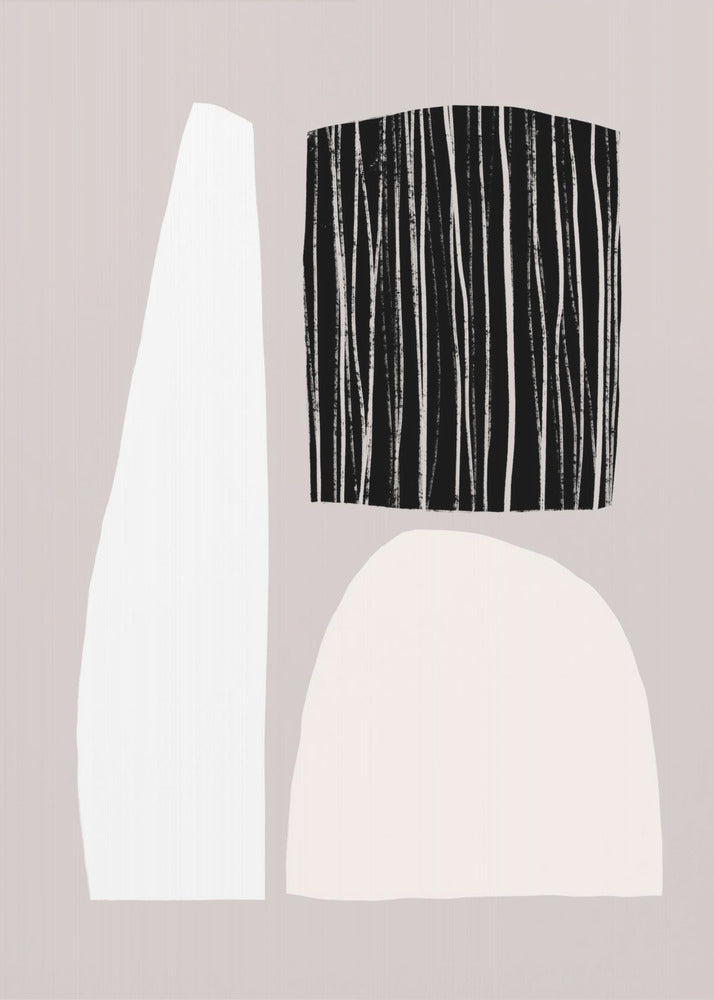 Geometric Shapes In Neutral Tones | Poster