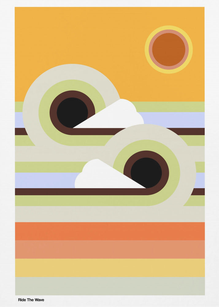 Ride The Wave Sunrise | Canvas