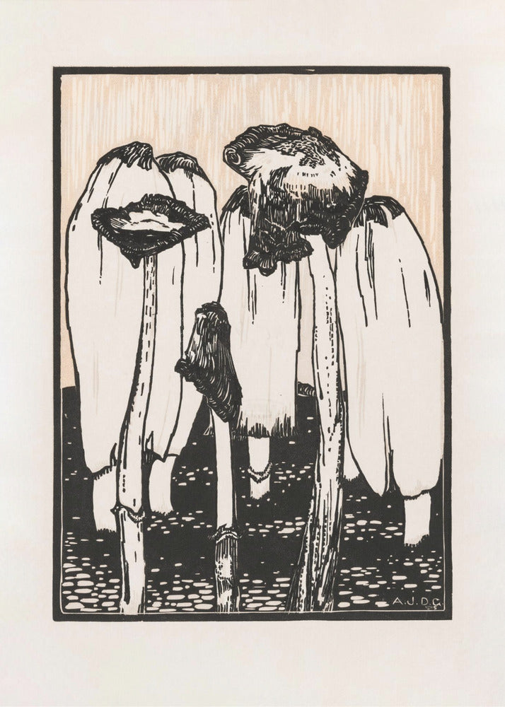 Ink Mushrooms (1915) | Canvas