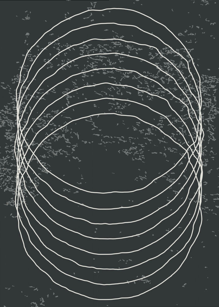 Black and White Circles | Poster