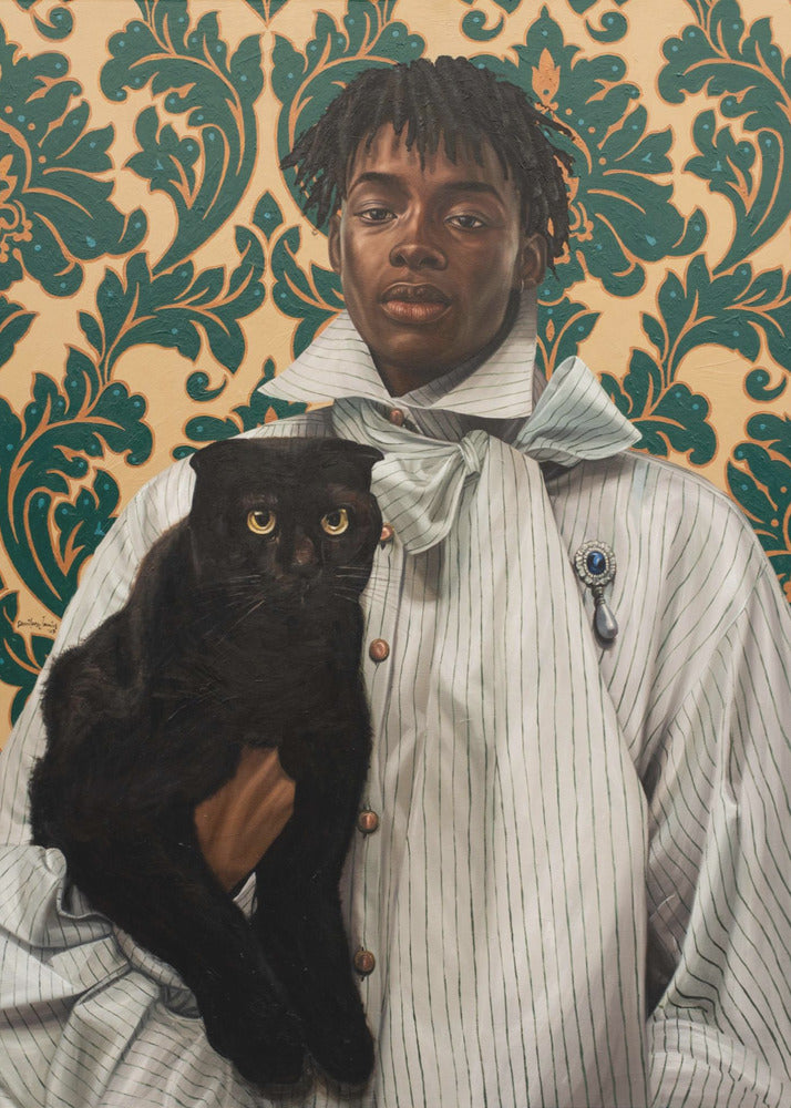 Gentleman with Cat | Poster