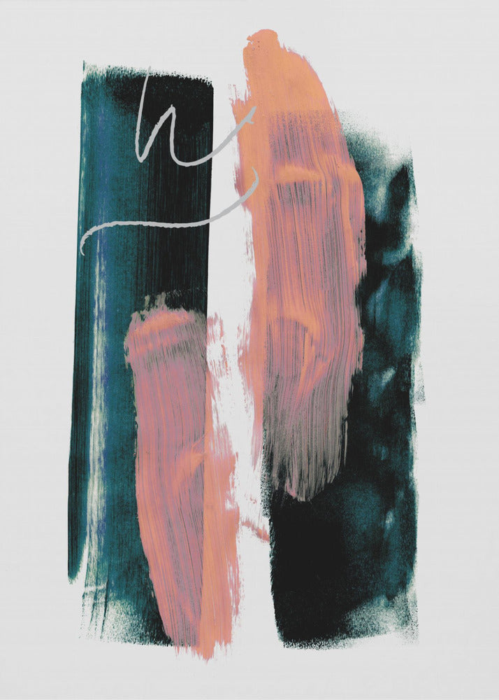 Abstract Brush Strokes 3x A1 | Poster
