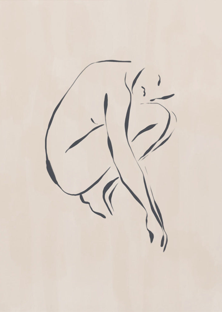 Sitting Contemplating | Canvas