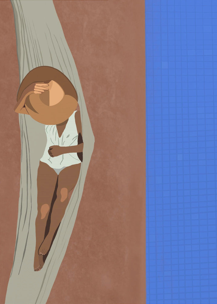 Serene Poolside | Canvas