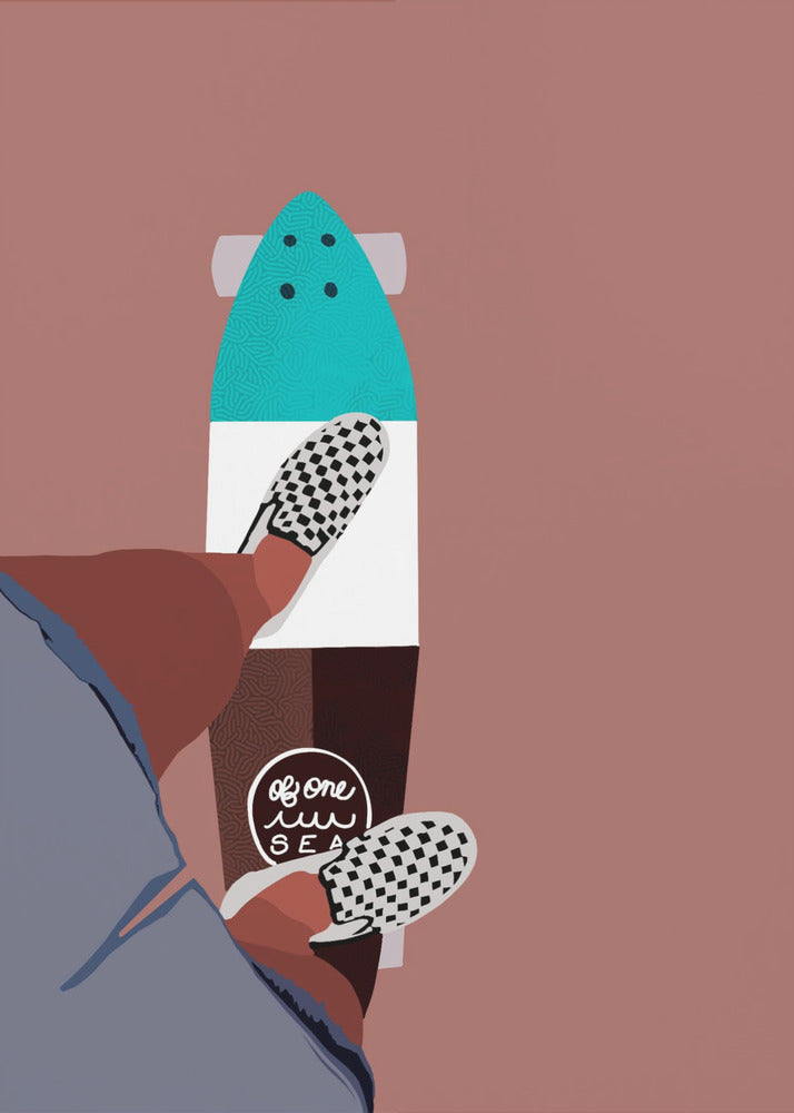 Checkered Ride | Canvas