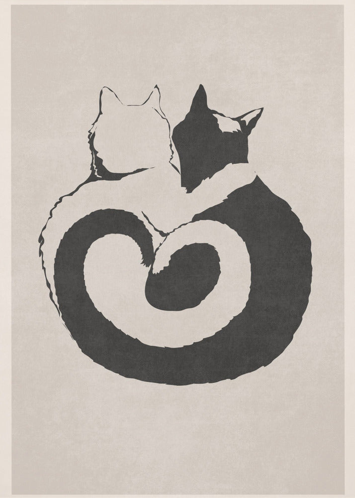 Feline Yin Yang | Poster