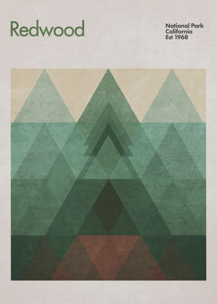 Triangular Redwood | Canvas