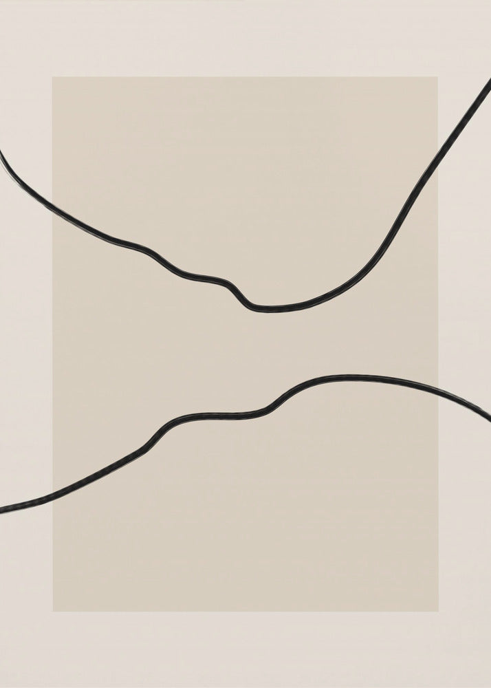 Soft Abstract Lines Art | Poster