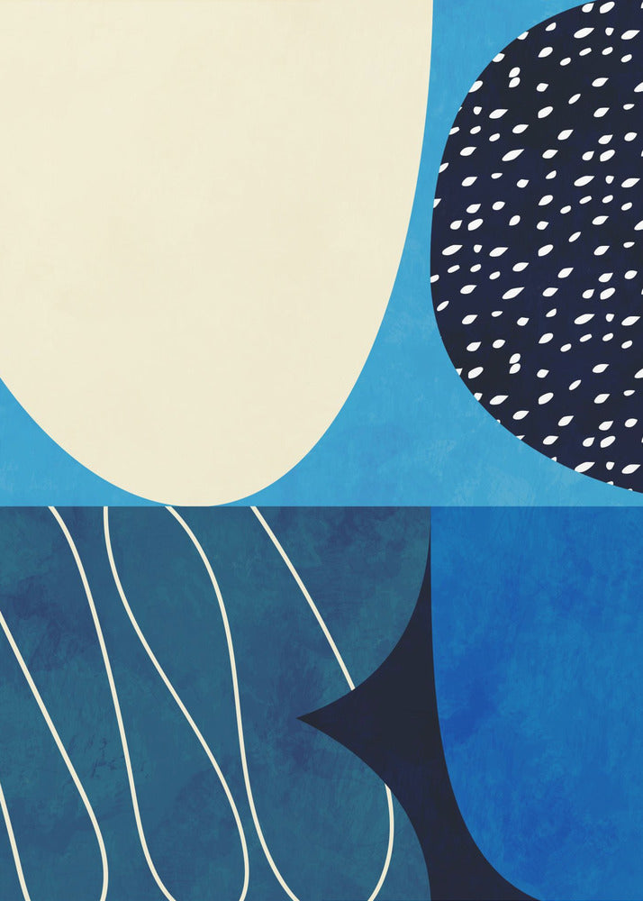 Shapes Play3 2blue | Poster