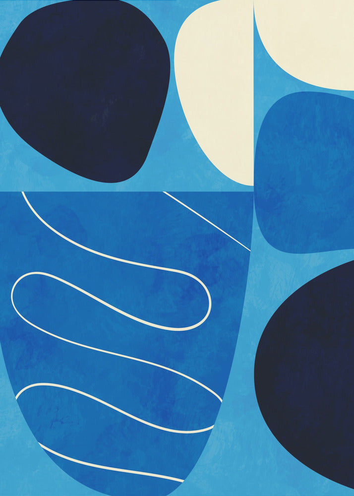 Shapes Play3 1blue | Poster