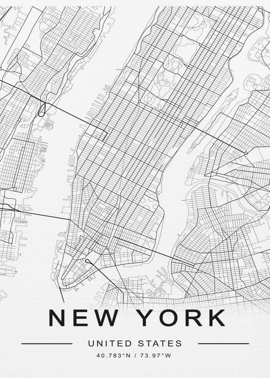 New York  Map | Canvas