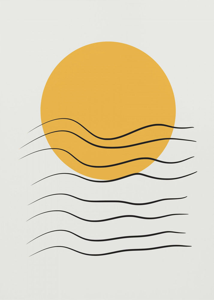 Golden Wave Sunset | Canvas